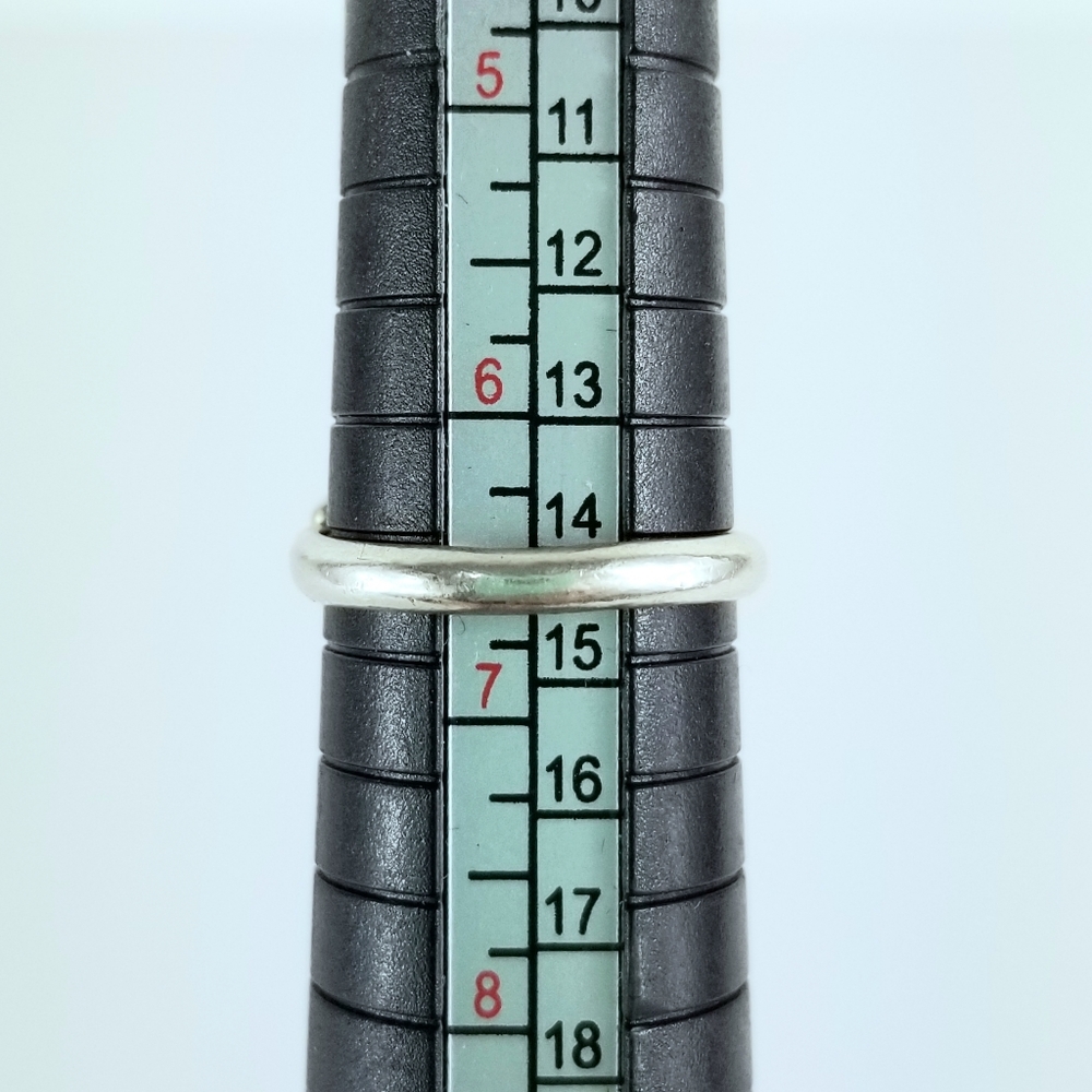 Sz 6.5 Brighton Sterling Silver Cabochon Cable Ring Retired - Picture 9 of 12